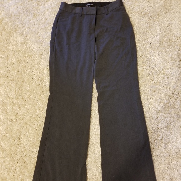 Express Editor Work Slacks in Dark Grey - Size 0 - Picture 1 of 3